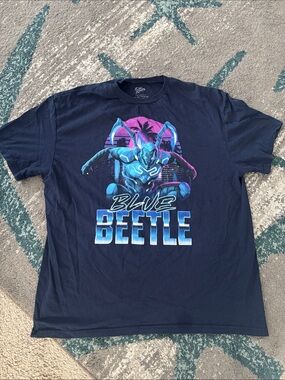 Blue Beetle Graphic Tee - Navy